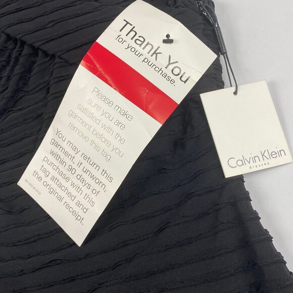 NWT Calvin Klein Dress Women's Size 2 Black - Picture 9 of 15
